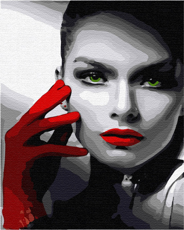 Mädchen mit grünen Augen Malen Nach Zahlen