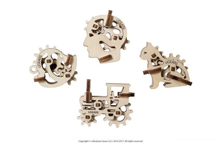 U-Fidgety Cogs mechanisches Klappspielzeug 4-tlg.