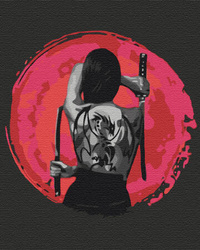 Mädchen mit dem Drachentattoo Malen Nach Zahlen