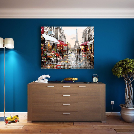 5D Paar in Paris Diamantmosaik 40x50 cm