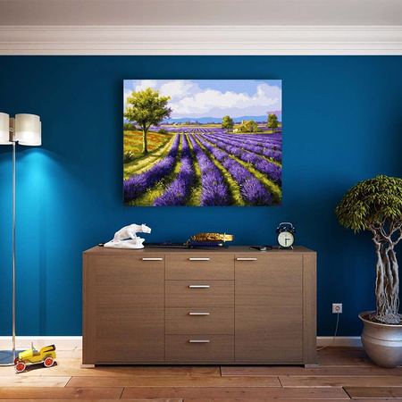Lavendelfeld 50x65 Malen nach Zahlen