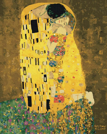 Der Kuss (Gustav Klimt) Malen nach Zahlen ohne Rahmen