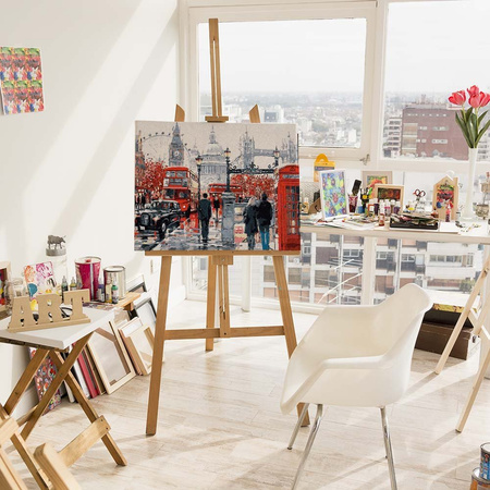 50x65 cm Auf den Straßen von London Malen nach Zahlen