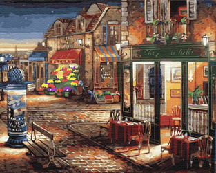 Abendcafé Malen Nach Zahlen