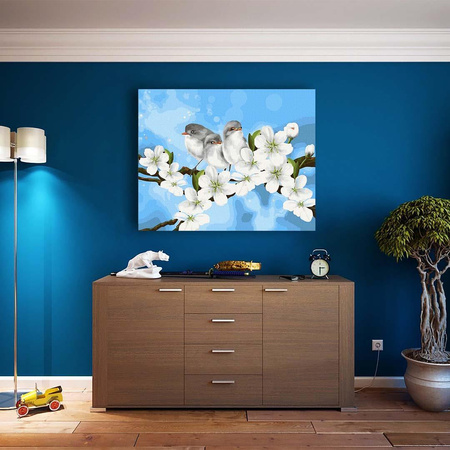 Blühender Apfelbaum Malen nach Zahlen