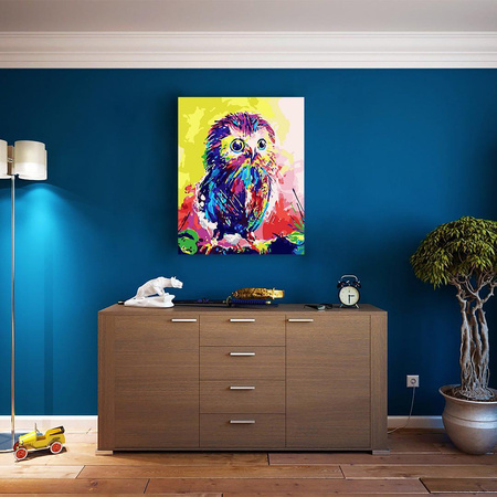 Kleine Eule Malen nach Zahlen