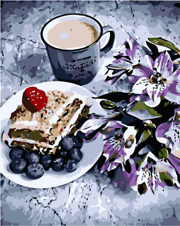 Morgen Kaffee Malen nach Zahlen