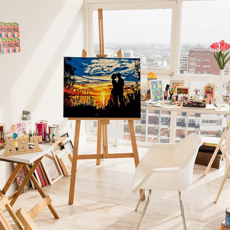 Paar bei Sonnenuntergang Malen nach Zahlen