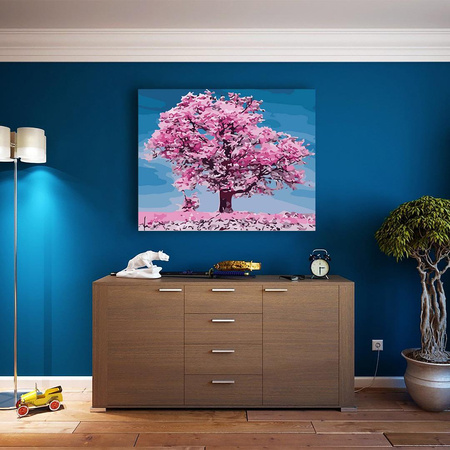 Kirschblüte Malen nach Zahlen