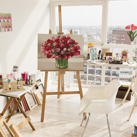 Ein Strauß Tulpen für deine Liebste Malen Nach Zahlen