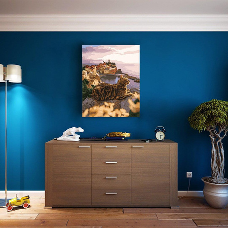 Katze am Meer Malen Nach Zahlen