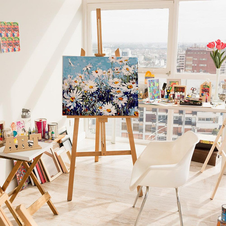 Gänseblümchen auf dem Feld Malen Nach Zahlen