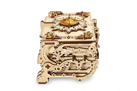 Bernsteinschatulle Ein mechanisches Modell, das zusammengebaut werden soll