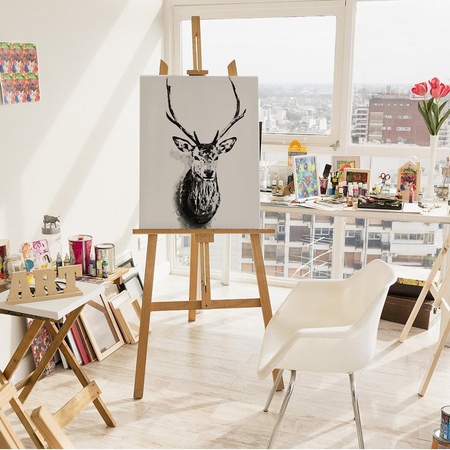 Dunkel gefärbtes Reh Malen nach Zahlen