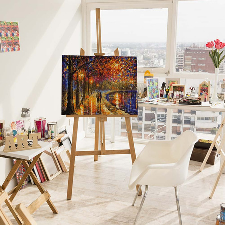 Ein Spaziergang unter Laternen Malen Nach Zahlen