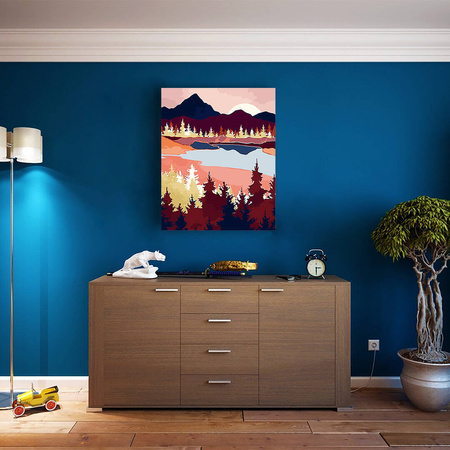 Braune Landschaft Malen nach Zahlen