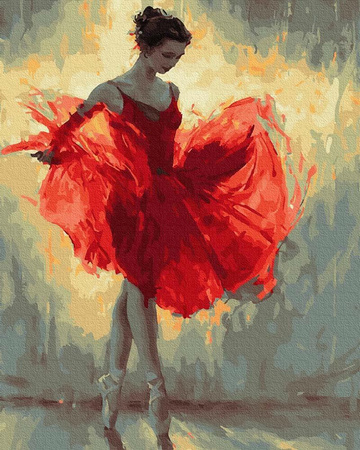 Die fesselnde Leichtigkeit des Tanzes 40x50 Painting By Numbers