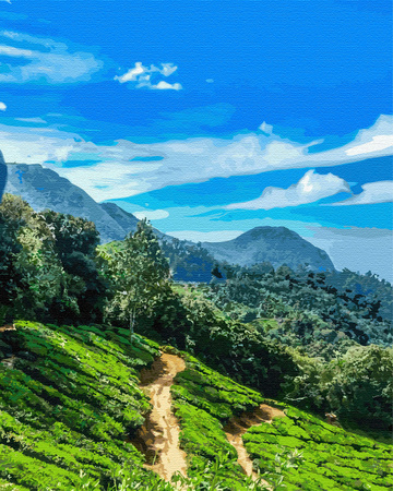 Himmlische Hügel Malen Nach Zahlen