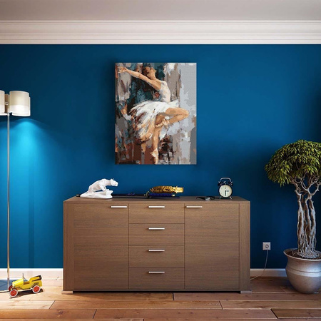 Der weiße Schwan 65x50cm Malen nach Zahlen