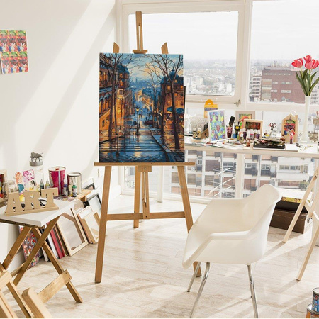 Abendpark, Stadtbild, Malen nach Zahlen