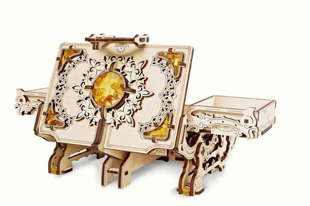 Bernsteinschatulle Ein mechanisches Modell, das zusammengebaut werden soll