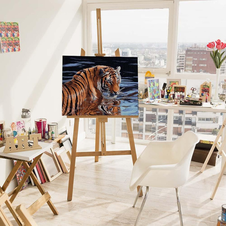 Tiger- und Wassermalerei nach Zahlen