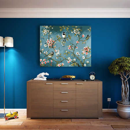 Vögel im Geäst Malen Nach Zahlen