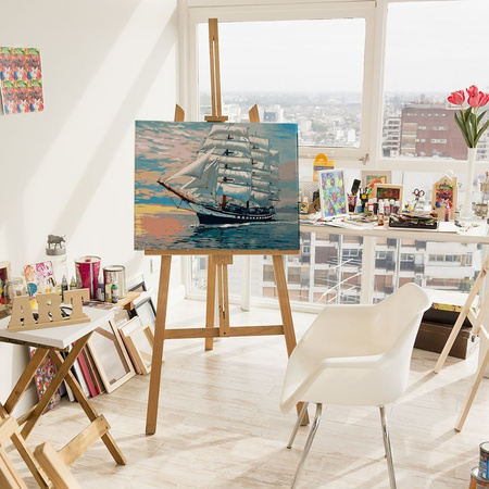 Segelschiff im Meer Malen Nach Zahlen