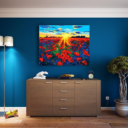 Tulpenfeld Malen nach Zahlen