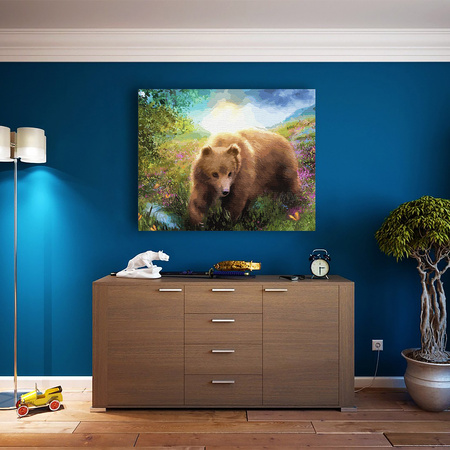 Bär im Garten der Morgenröte Malen Nach Zahlen