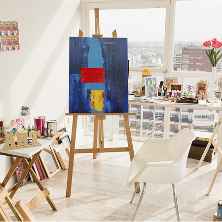 Rote und gelbe Akzente Malen Nach Zahlen