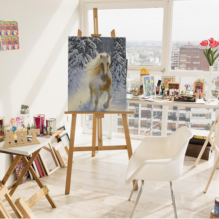 Pferd im Winterwald Malen Nach Zahlen