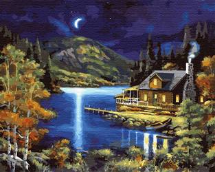 Nachtsee Malen Nach Zahlen