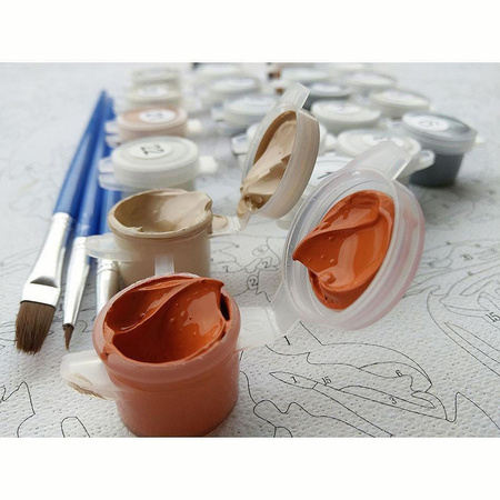 Romantischer Pariser Himmel Malen nach Zahlen