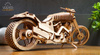Motorrad VM-02. Mechanisches Modell zum Zusammenklappen