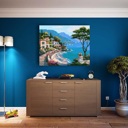 Griechischer Golf Malen nach Zahlen ohne Rahmen