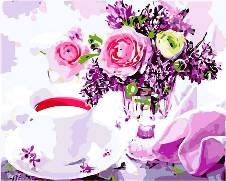 Frühstück Malen nach Zahlen