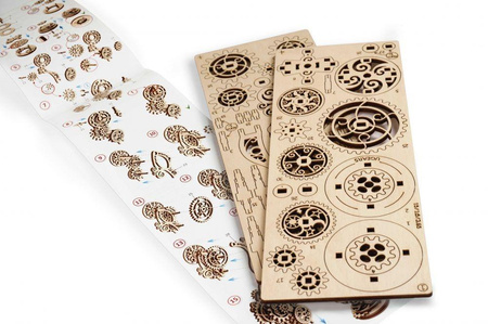 Mechanisches Steampunk Clock Folding Modell