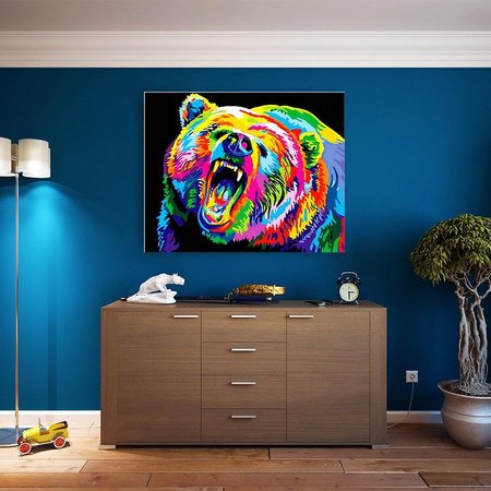 Knurrender Bär Malen nach Zahlen