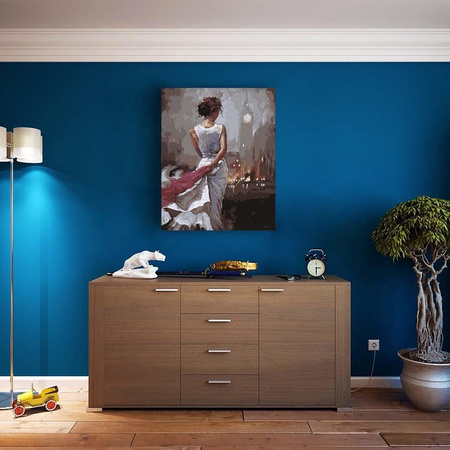 Londons Abendstraßen Malen nach Zahlen