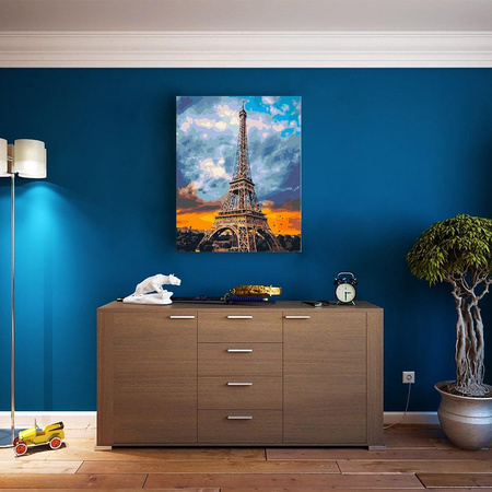 Eiserne Dame von Paris Malen nach Zahlen ohne Rahmen