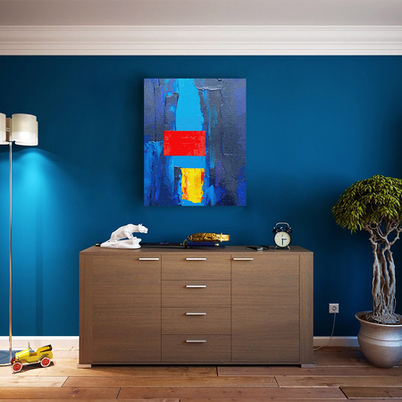 Rote und gelbe Akzente Malen Nach Zahlen