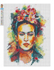 Diamantstickerei ohne Rahmen Frida Kahlo - Decoupage 30x40 Diamantmosaik 5D