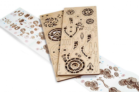 Mechanisches Steampunk Clock Folding Modell