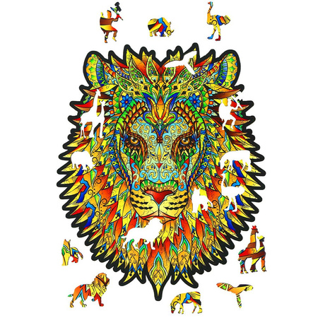Holzpuzzle Der König der Löwen mit tierischen Elementen 191 stk. 40x24 cm