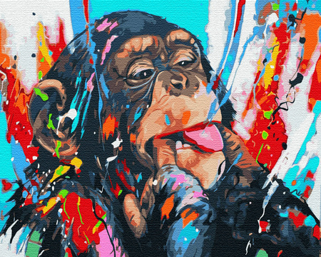 Affe Malen Nach Zahlen