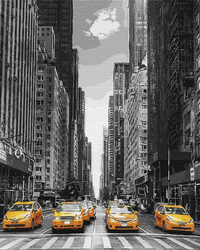New Yorker Taxi Malen Nach Zahlen