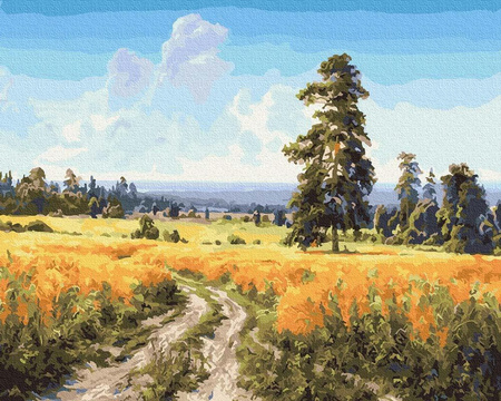 Roggenfeld Malen nach Zahlen