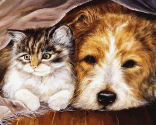 Geheimer Schutzraum der Freundschaft Malen Nach Zahlen