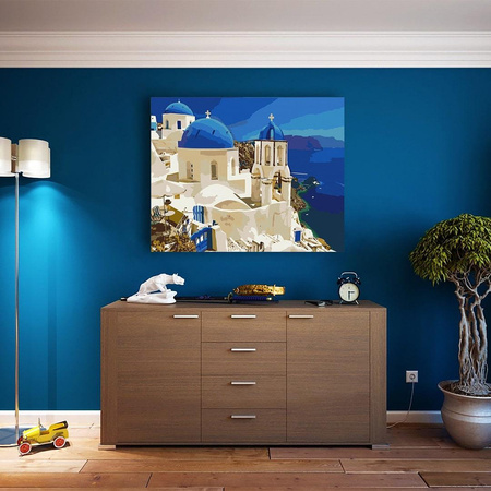 Blick auf Santorin Malen Nach Zahlen